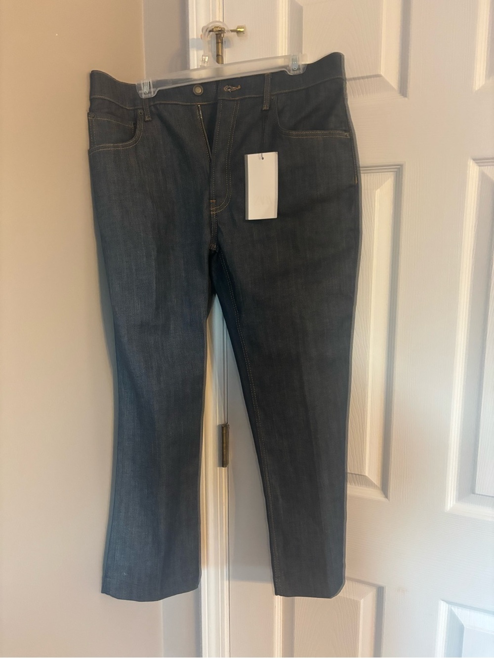 Zara Men's Dark Blue Slim Straight Jeans